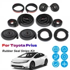 Rubber Seal Strips Trim Weather Draft Wind Noise Reduction Kit For Toyota Prius