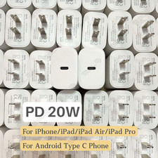 Lot 20W USB-C Fast Charger PD Power Adapter Block For iPhone 17 16 15 14 13 12 X