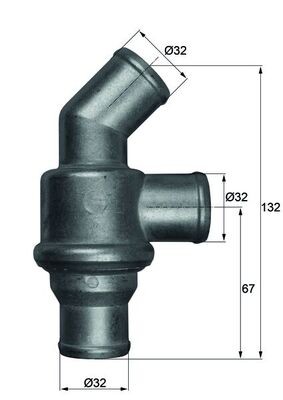 MAHLE TH 16 80 Thermostat, Kühlmittel für BMW