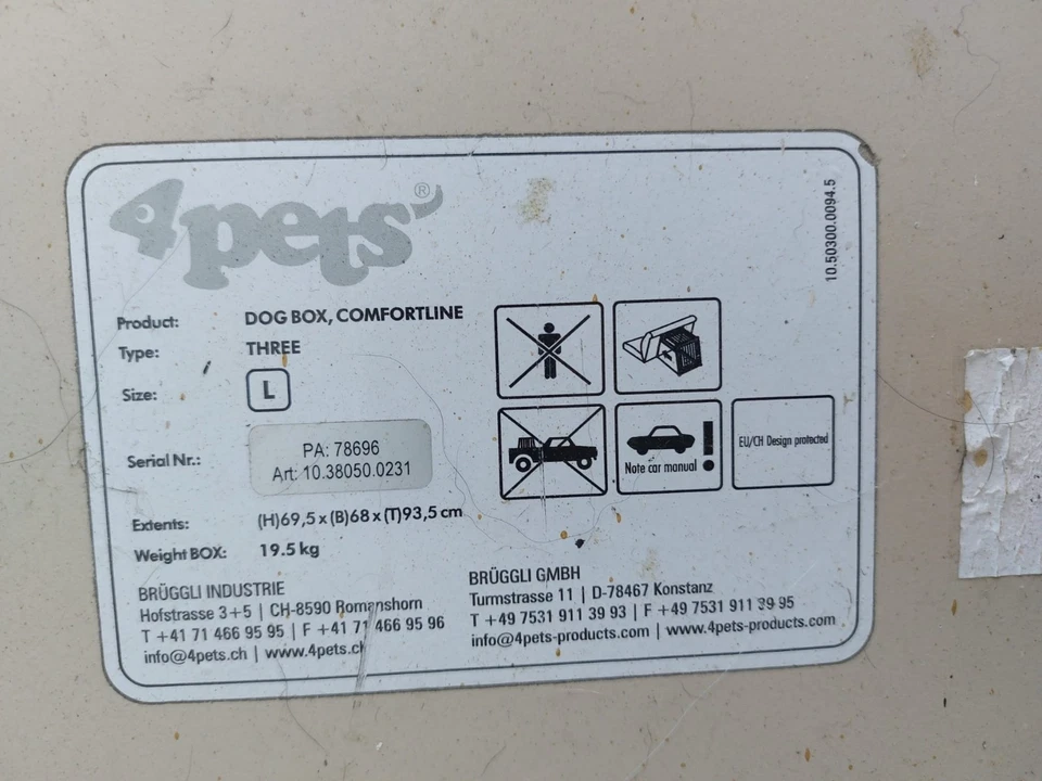 Hundetransportbox L - 4pets comfort line - Für mittelgroße Rassen geeignet - Bild 4 von 4