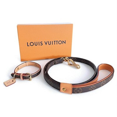 p*o様 Louis Vuitton Collier Baxter PM 首輪 LOUIS VUITTON Baxter PM Dog Collar & Leash Small dog TH0025 TJ2195