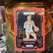 Marina Mabrey 2024 WNBA Monopoly Prizm Red #4 /25 (Jersey Match❗️)