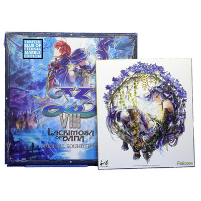 Ys VIII 8 Lacrimosa Of Dana Vinyl Record Soundtrack 3 LP MARBLE BLUE Shiki LE500