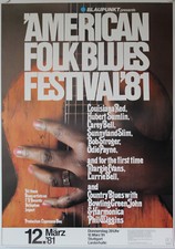 American Folk Blues Festival,  Konzert, Concert, Plakat/Plakat, 1981, Kieser