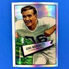 Gino Marchetti 2001 Bowman Chrome Rookie Reprint Refractor #R-GM Dallas Texans