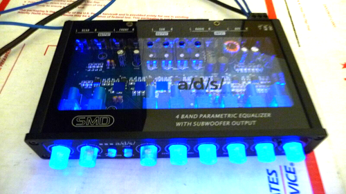 A/D/S SQ8 SMD Analog Digital Systems 4-band parametric eq equalizer w/ sub xover - Picture 8 of 24