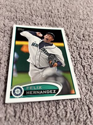 2012 Topps Series 2 Seattle Mariners Baseball Card #430 A Felix Hernandez