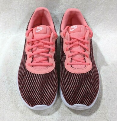 Nike Tanjun Black/White/Pink Women's Running Shoes - Size 11