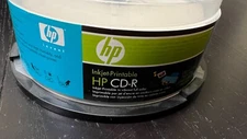 New, Unused package - Stack of 25 HP brand CD-R Printable blank discs, 52X