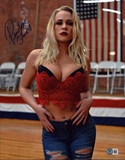 Penelope Ford Signed 11x14 Photo BAS COA AEW CZW GCW Wrestling Picture Auto'd 98