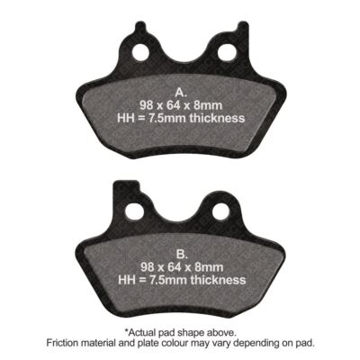 EBC Doppel H Bremsbelag vorne links Harley Davidson FXSTi Softail Standard 2006-07