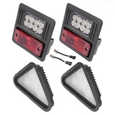 4x LED Headlight Tail Exterior Light Kit For Bobcat Skid Steer Loader