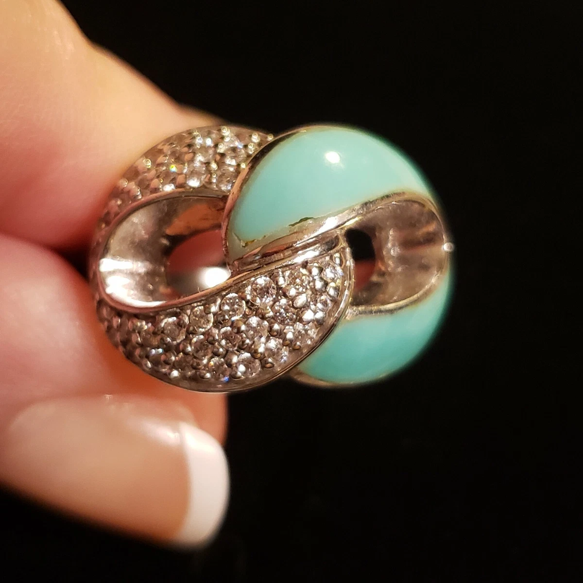 Turquoise infinity deals ring