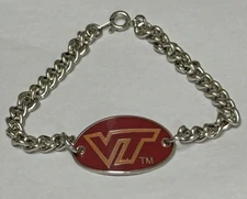 Virginia Tech Bracelet Id Bracelet VT
