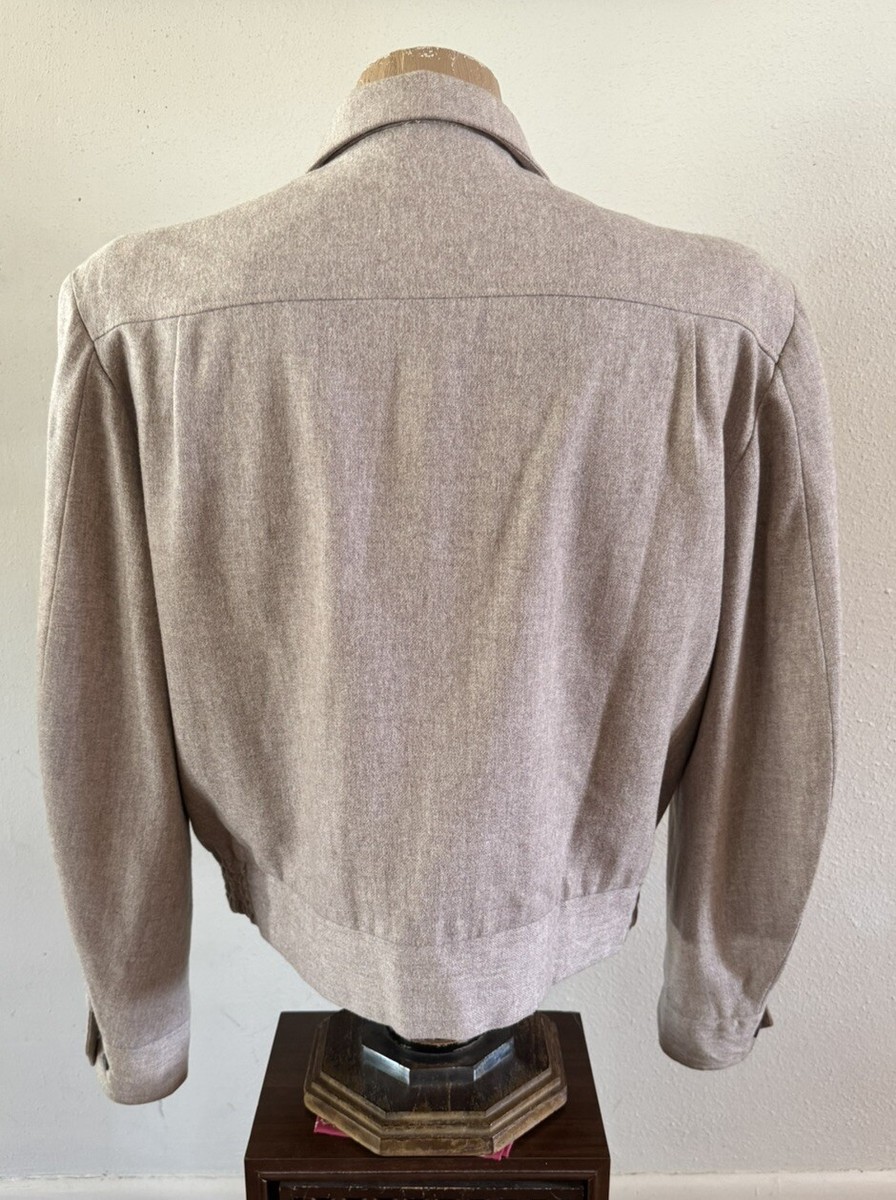 1950s Vintage PENNEYS Wool Tan Jacket sz 42 Rockabilly Ricky 1950s Vintage PENNEYS Wool Tan Jacket sz 42 Rockabilly Ricky