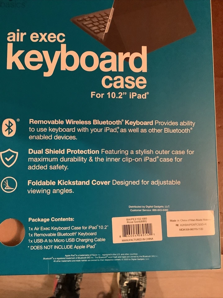 Digital Gadgets Air Exec Keyboard Case For IPAD 10.2” NIP - Image 4 of 4