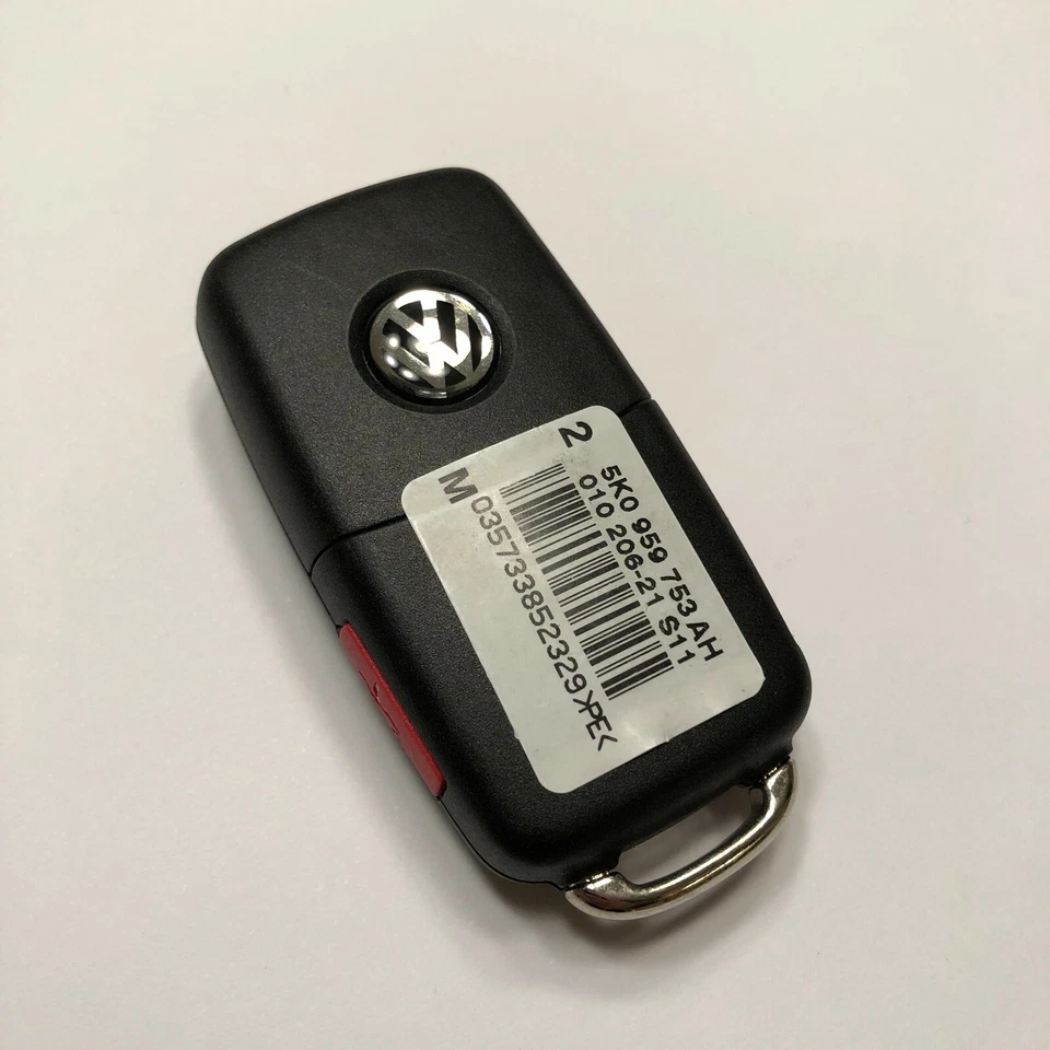 Unlocked OEM Volkswagen Keyless Remote 4B w/sticker Uncut OEM NBG010206T (SHP) - Image 3 of 4