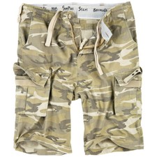 Surplus Stars Bermuda Mens Military Combat Cargo Army Shorts Desert Light Camo