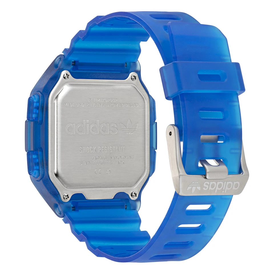 Wristwatch ADIDAS STREET DIGITAL ONE GMT AOST22047 Silicone Blue Digital - image 4 of 4