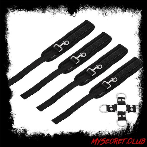 SportSheets 5 Piece Hog Tie And Cuff Set - Picture 2 of 4