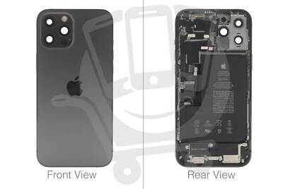USA SPEC - Offizielle Apple iPhone 12 Pro Max Graphit Akkuabdeckung (OEM gezogen)
