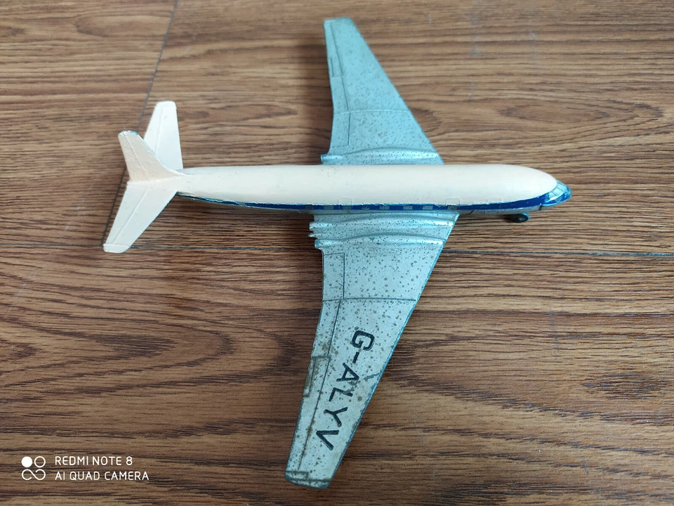 Редкий старый красивый литой самолет 70-х Dinky игрушки сделано в Англии. - Изображение 3 из 4