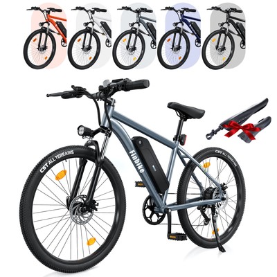 Electric Bike Adult 500W 26'' Commuting Electric Mountain Bike 20MPH Up to 55 mi