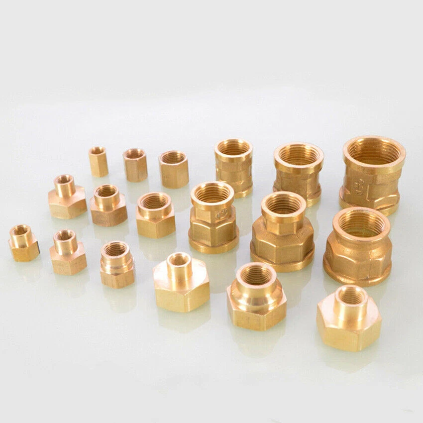 Brass Coupling Pipe Fittings 1/8" 1/4" 3/8" 1/2" 3/4" BSP Female Thread Coupler - Image 3 of 4