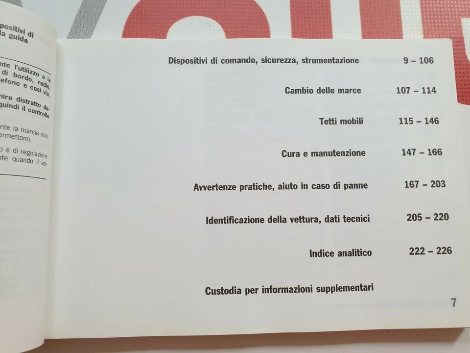 Betriebsanleitung Handbuch Porsche 911 Carrera 2/4 Typ 996 2001/2002 italienisch - Bild 3 von 4