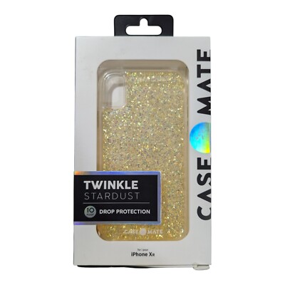 A2. Case-Mate Twinkle Stardust Case for Apple iPhone Xr - Gold Glitter