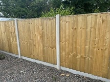•NEW• TREATED FEATHER EDGE VERTICAL BOARD GARDEN FENCE PANELS - 6FT X 5FT