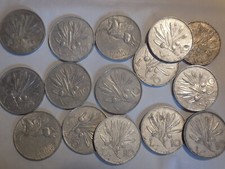 Italia accumulo lotto 38 monete da 10 lire anni vari 1948 1949 1950 pegaso
