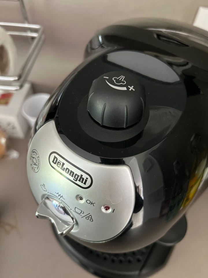 macchinetta del caffè con cialde e posa. Colore nero. Dotata di tutti i pezzi. - Immagine 4 di 4