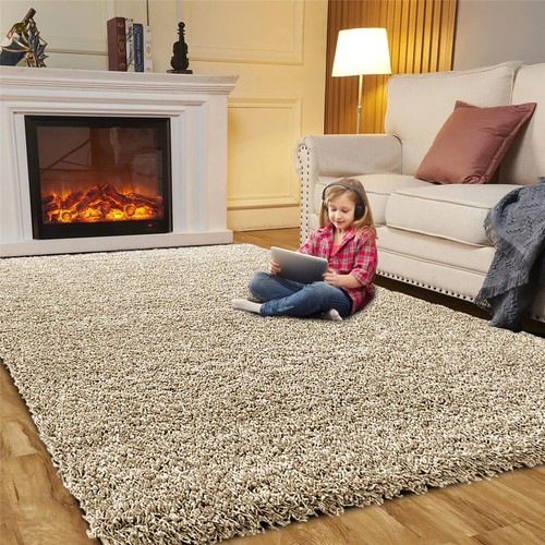 Luxury Thick Large Shaggy Rug Non Slip Living Room Bedroom Carpet Hallway Mats - Picture 16 of 30