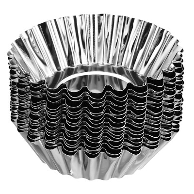 20 Stück Cupcake-Form, Edelstahl Mini Cupcake Kuchenformen Backwerkzeug #4