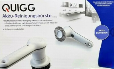 QUIGG Akku-Reinigungsbürste Multifunktionale Rundbürste Fugenbürste Bürste