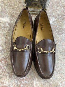 gold bit loafers