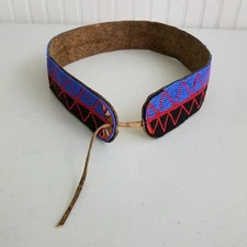 Vintage Native American Indian beaded CROW belt Intricate Handmade Decorative