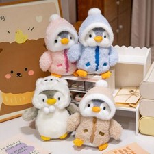 Penguin Plush Toy Baby Comforting Sleep Doll Fluffy Penguin Birthday Gift