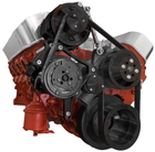 Big Block Chevy Gilmer Drive Power Steering System BBCL LWP 396 427 454 Billet E - Foto 2