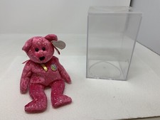 Ty Beanie Baby Decade hot pink - With Tags (2003 Bear BBOM) 10 Year