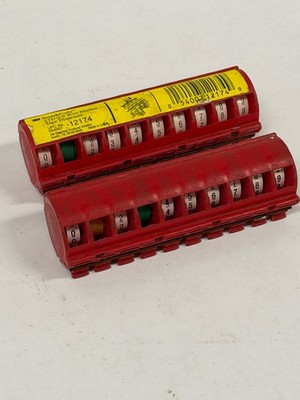 Used Lot of 2 3M Scotch Code STD-0-9 Wire Marker Tape Dispenser
