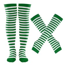 Tongcloud Womens Striped Knee High Socks, Over Knee Thigh High Socks, Arm