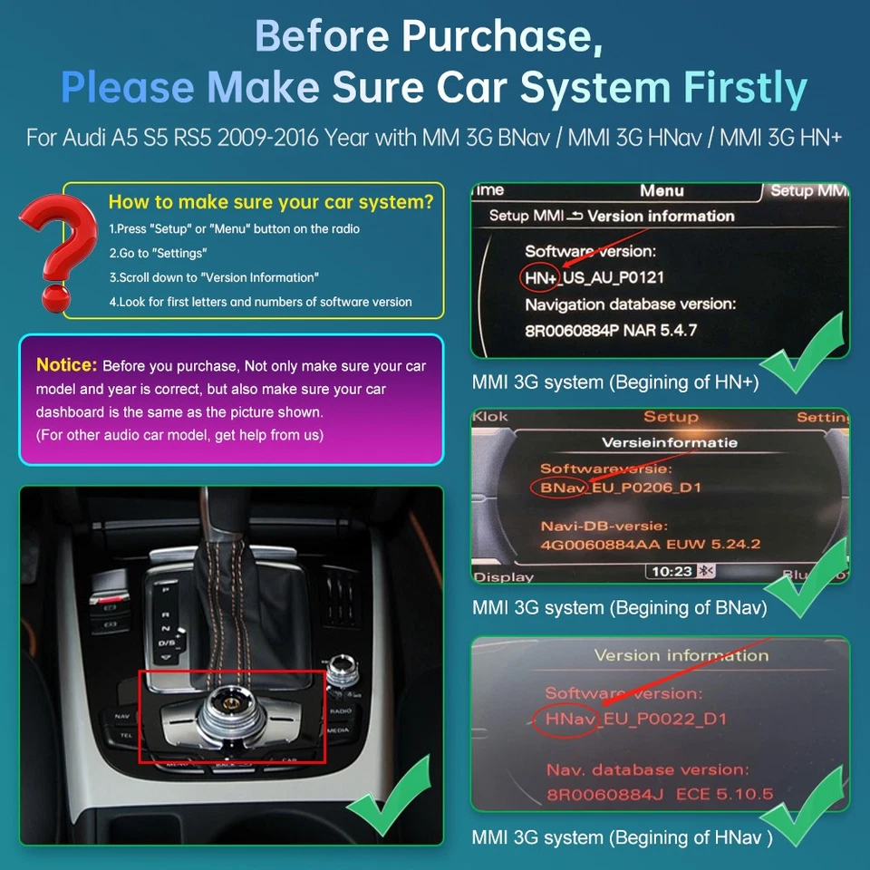 Für Audi A5 B8 S5 MMI3G 8,9' Linux Android Auto GPS Radio Carplay Bildschirm - Bild 4 von 4