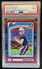 2024 Panini Donruss Drake Maye Optic Rated Rookie Preview Red Wave #379 PSA 9