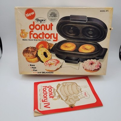 Vintage Dazey Donut Factory Donut and Bagel Maker Model# DF2 TESTED