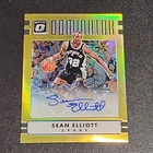 2016-17 Optic Sean Elliott #37 Dominator Gold Prizm Auto #d 9/10 Spurs
