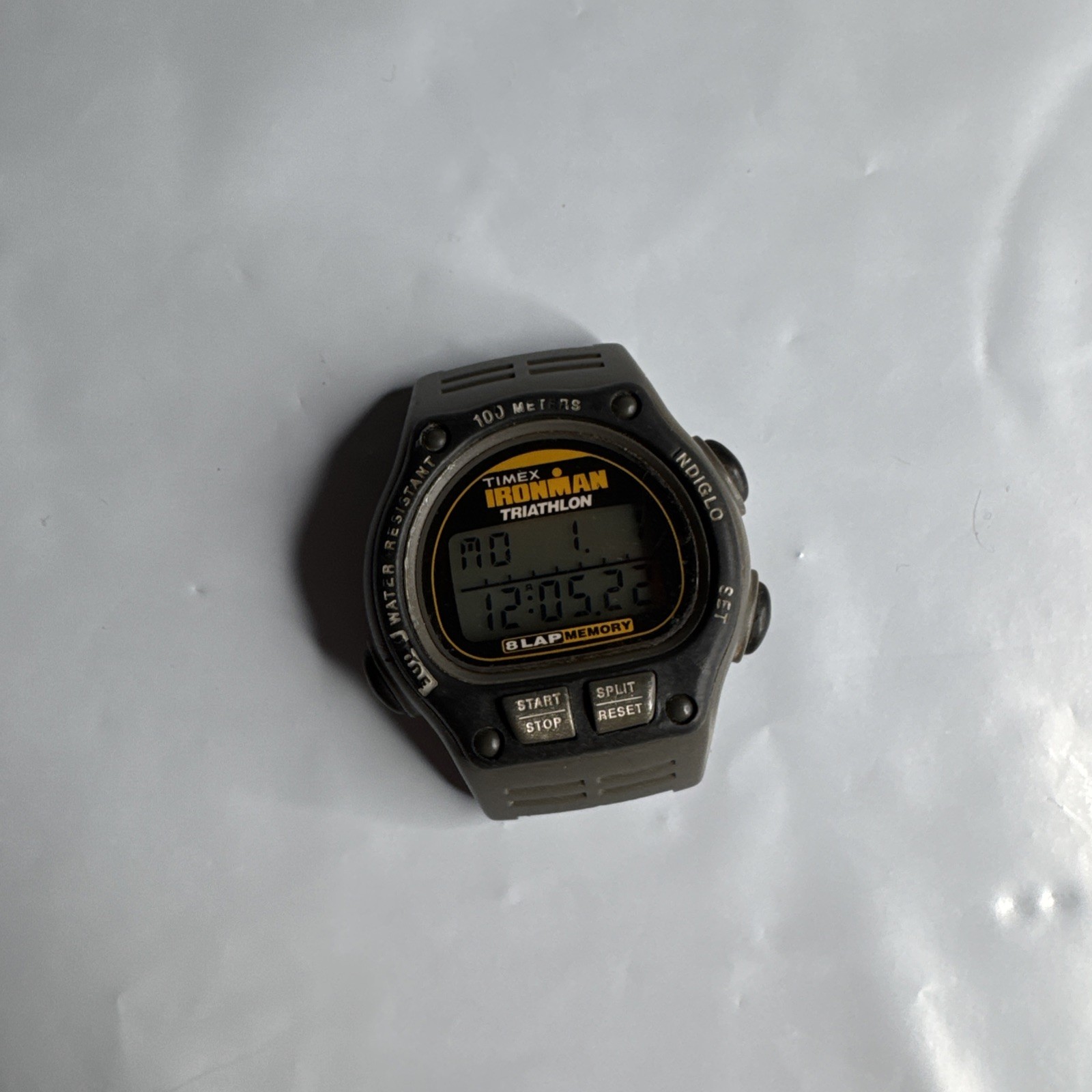 Vintage Timex Ironman Triathlon 100M Women's Digital Sports Watch 8-Lap Memory No Band