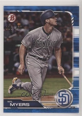 2019 Bowman Blue 116/150 Wil Myers #99 0q1p