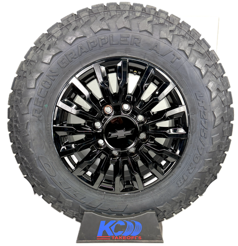 4 NEW 18” OEM ALASKAN Gloss Black Wheels Rims Chevy Silverado 2500 3500 ...